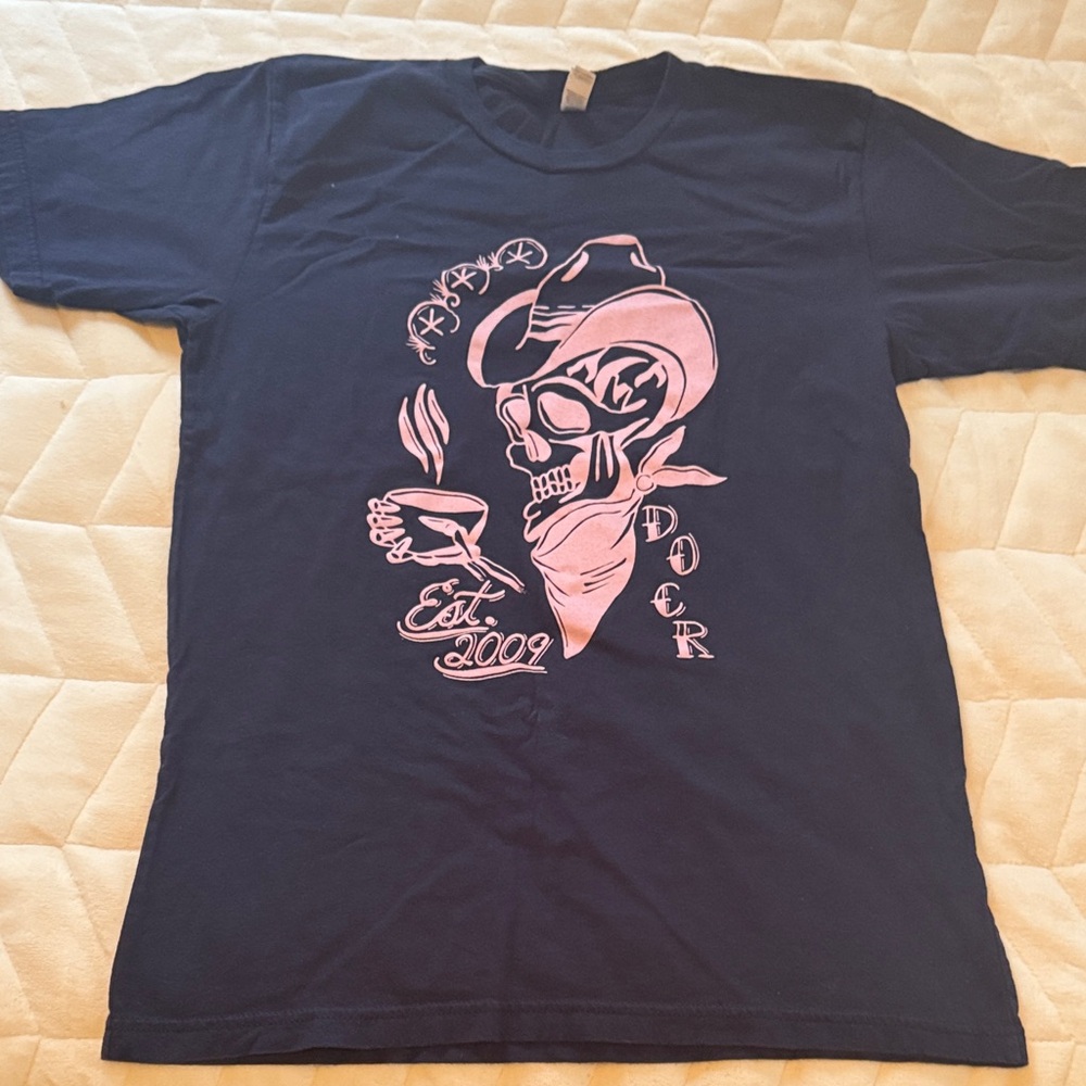 Skull Coffee Men's Navy Graphic T-Shirt